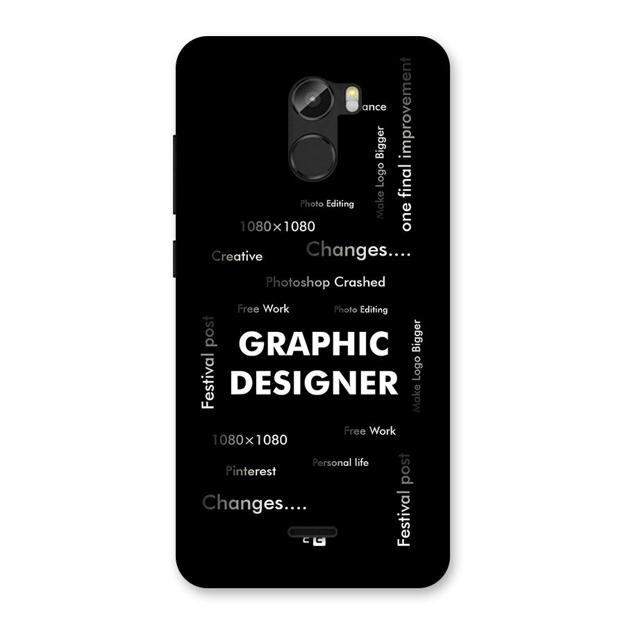 Graphic Designer Struggles Back Case for Gionee X1