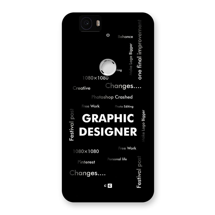 Graphic Designer Struggles Back Case for Google Nexus 6P