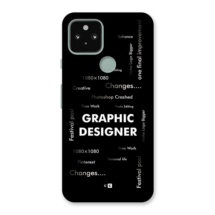 Graphic Designer Struggles Back Case for Google Pixel 5