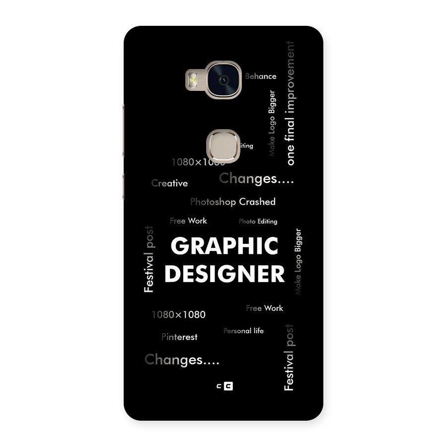 Graphic Designer Struggles Back Case for Honor 5X
