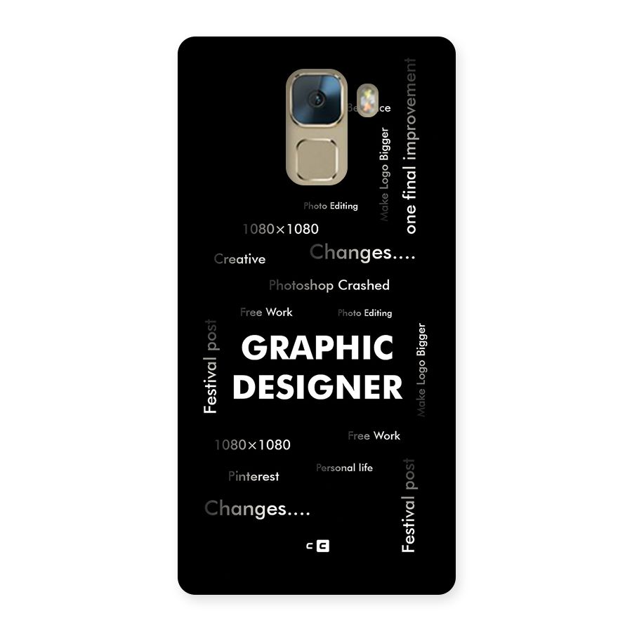 Graphic Designer Struggles Back Case for Honor 7