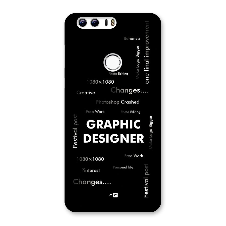Graphic Designer Struggles Back Case for Honor 8