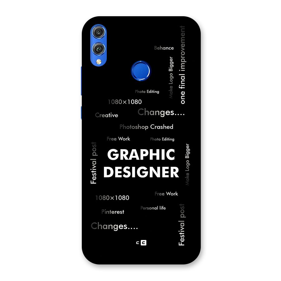 Graphic Designer Struggles Back Case for Honor 8X