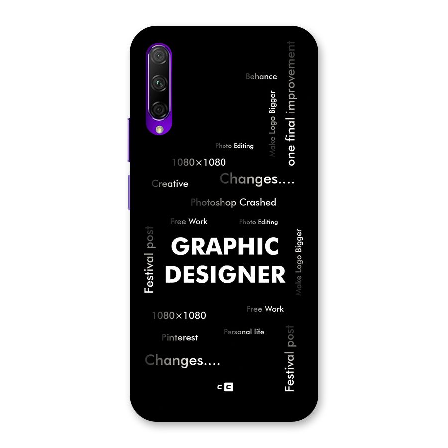 Graphic Designer Struggles Back Case for Honor 9X Pro