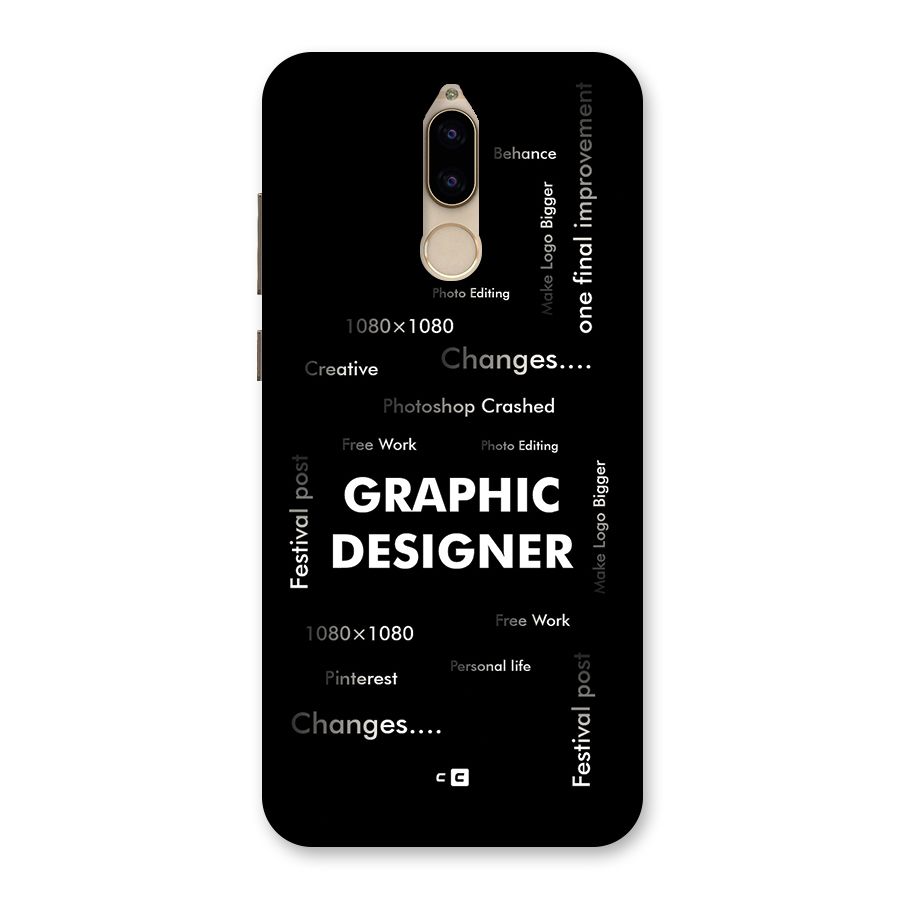 Graphic Designer Struggles Back Case for Honor 9i