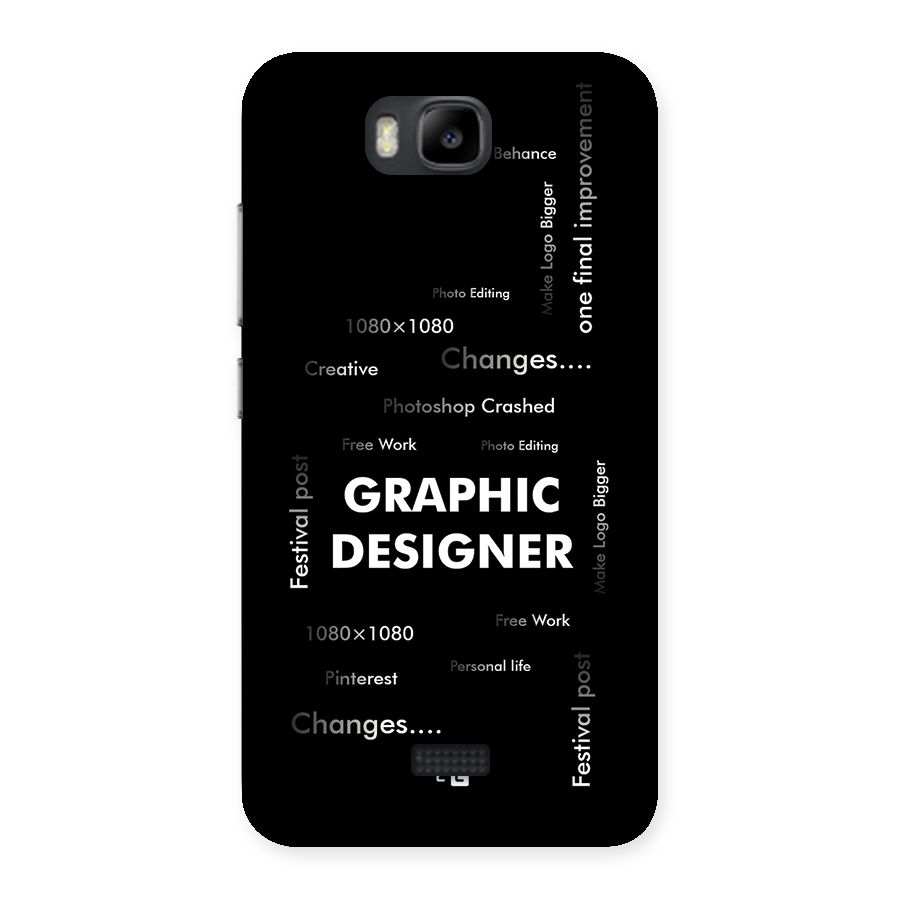 Graphic Designer Struggles Back Case for Honor Bee