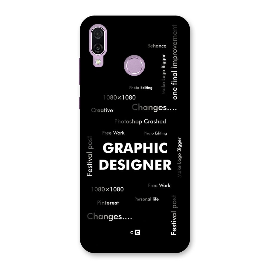 Graphic Designer Struggles Back Case for Honor Play