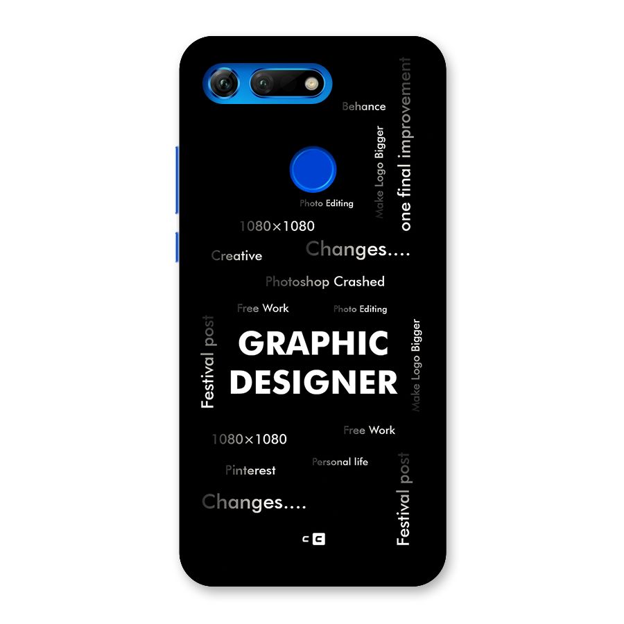 Graphic Designer Struggles Back Case for Honor View 20