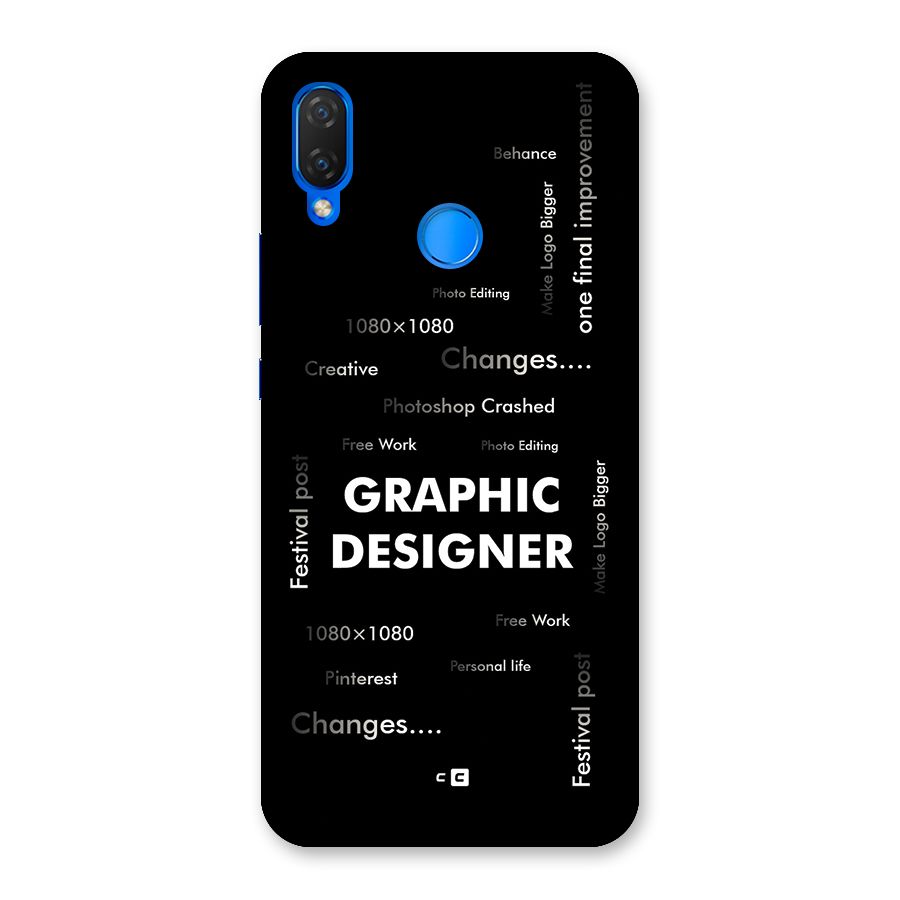 Graphic Designer Struggles Back Case for Huawei P Smart Plus