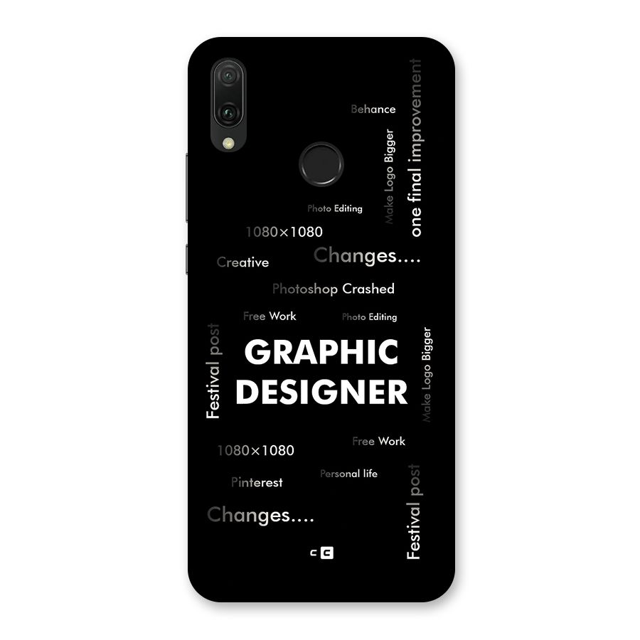 Graphic Designer Struggles Back Case for Huawei Y9 (2019)