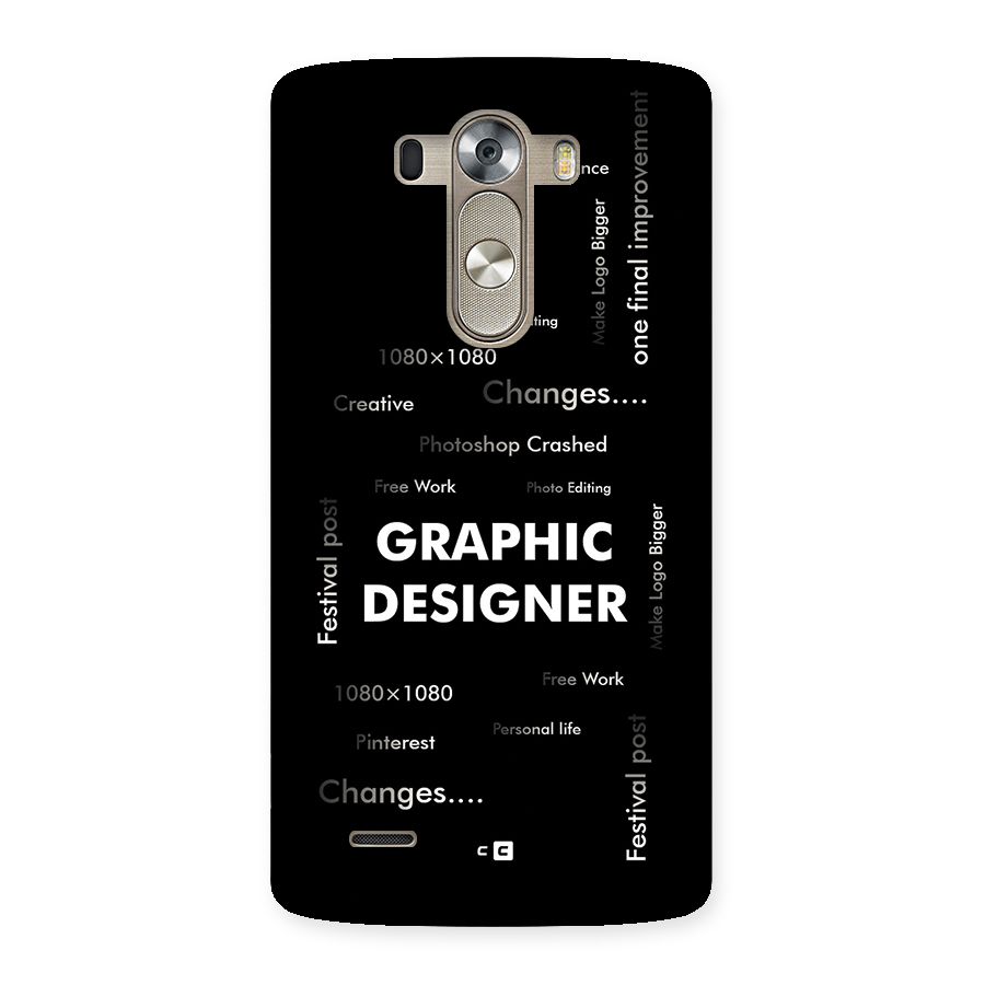 Graphic Designer Struggles Back Case for LG G3