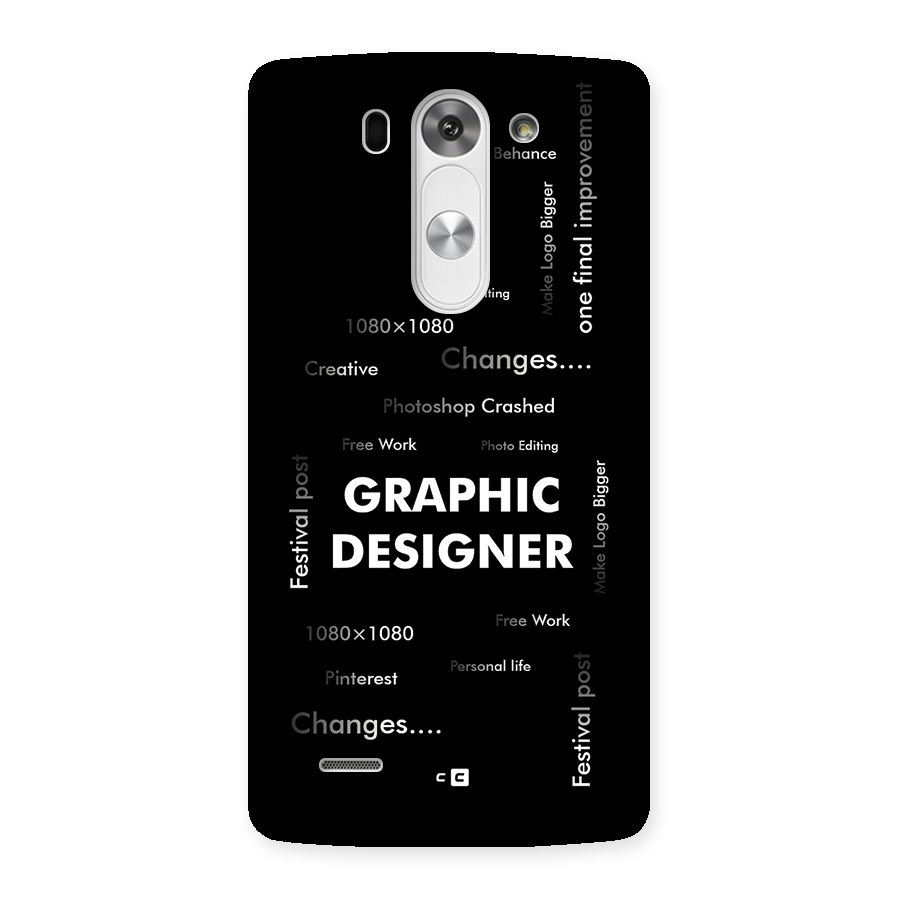 Graphic Designer Struggles Back Case for LG G3 Beat