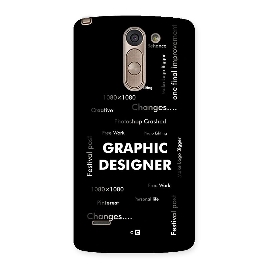 Graphic Designer Struggles Back Case for LG G3 Stylus