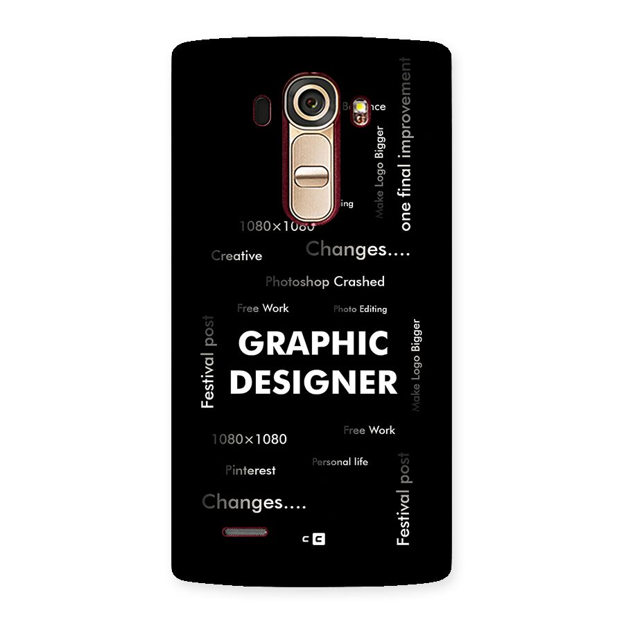 Graphic Designer Struggles Back Case for LG G4