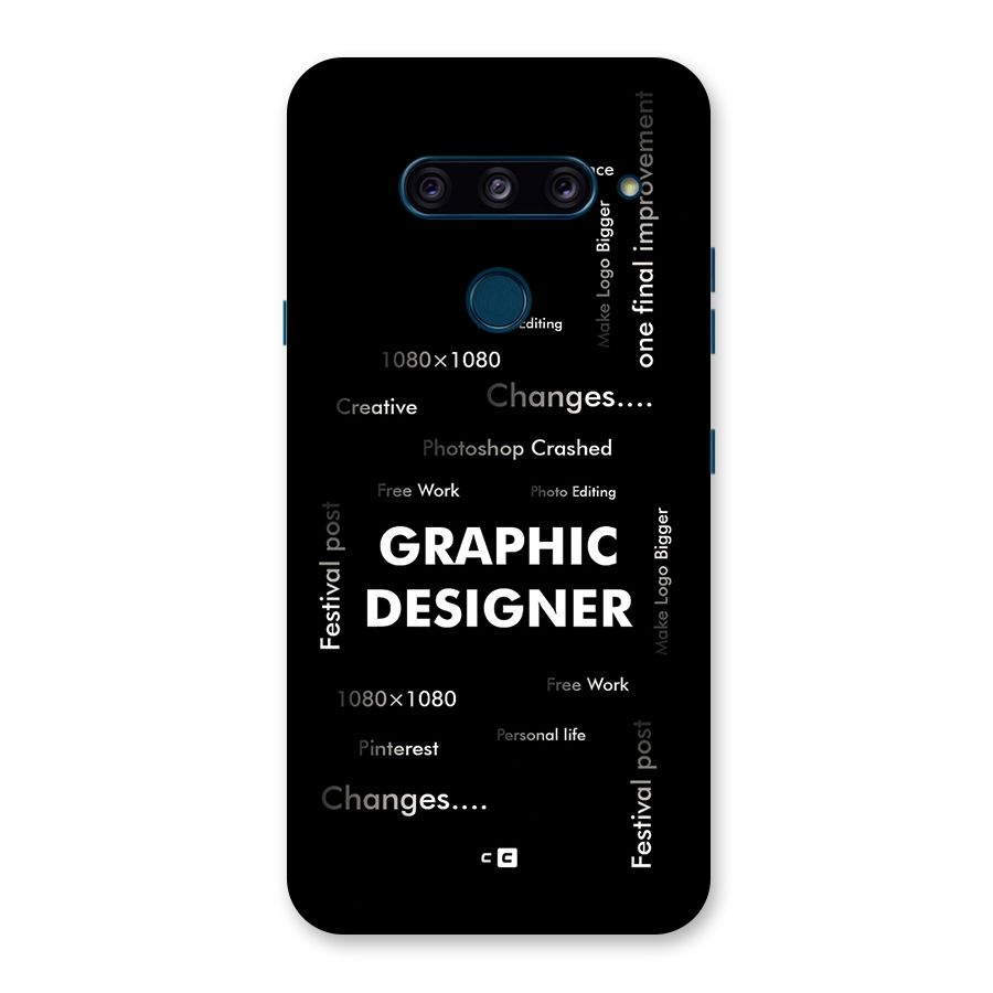 Graphic Designer Struggles Back Case for LG  V40 ThinQ