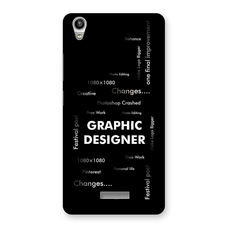 Graphic Designer Struggles Back Case for Lava Pixel V1