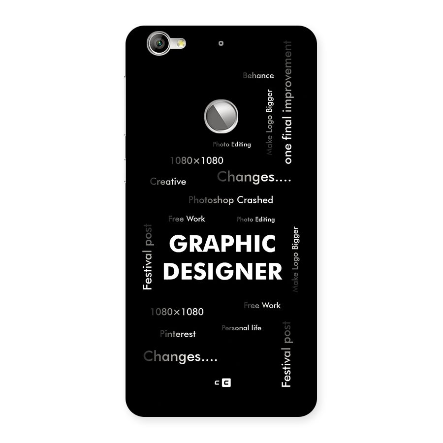 Graphic Designer Struggles Back Case for Le 1S