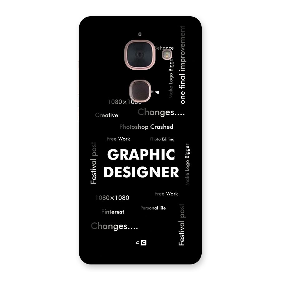 Graphic Designer Struggles Back Case for Le Max 2
