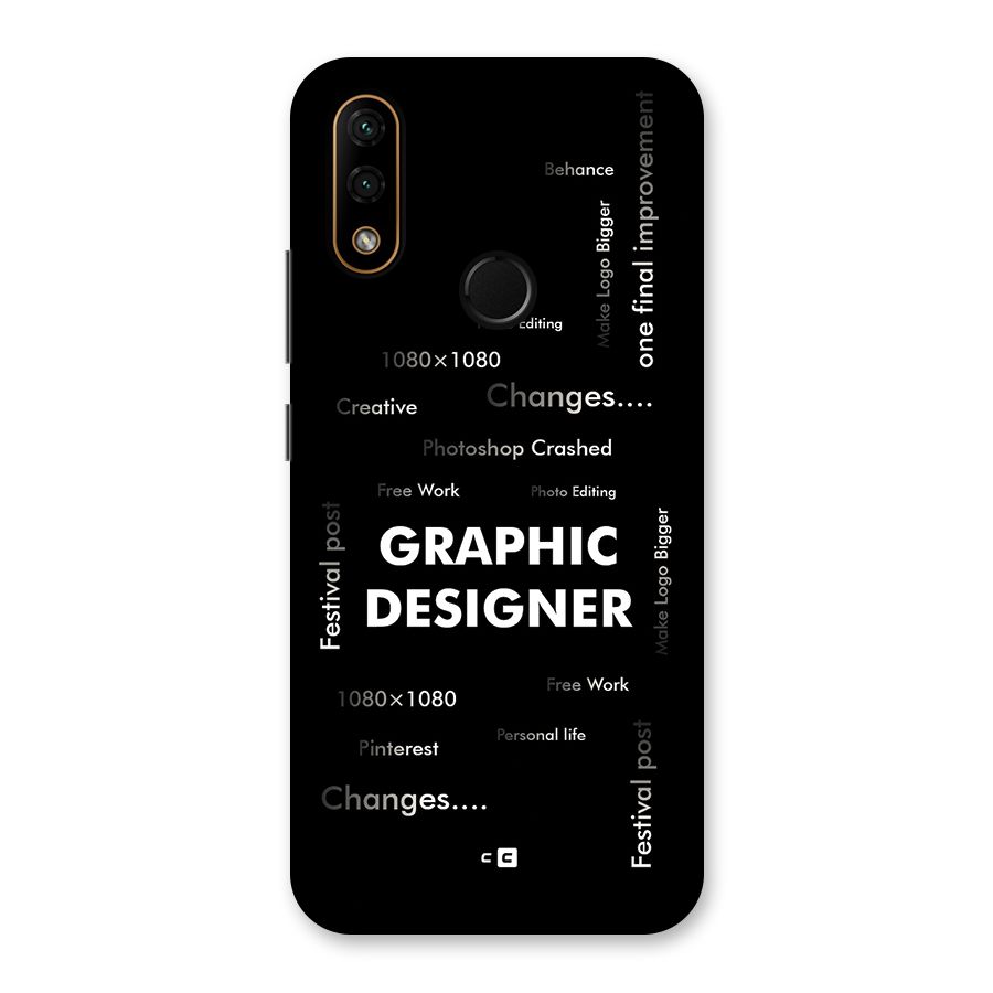 Graphic Designer Struggles Back Case for Lenovo A6 Note