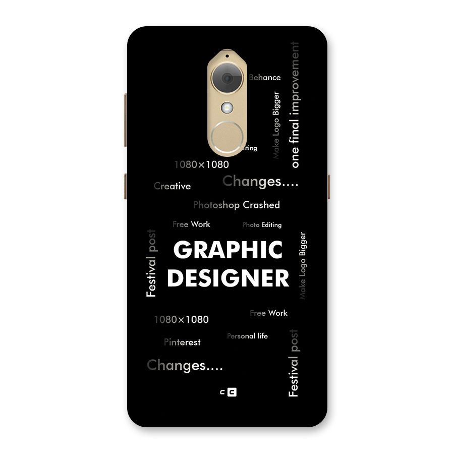 Graphic Designer Struggles Back Case for Lenovo K8