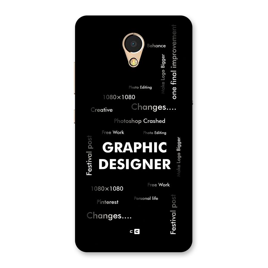 Graphic Designer Struggles Back Case for Lenovo P2