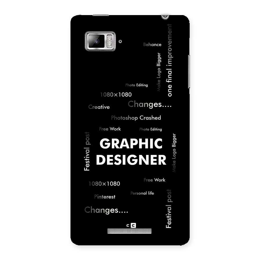 Graphic Designer Struggles Back Case for Lenovo Vibe Z K910