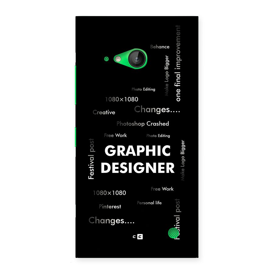 Graphic Designer Struggles Back Case for Lumia 730