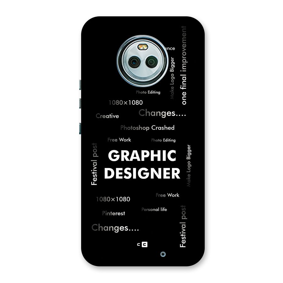 Graphic Designer Struggles Back Case for Moto X4