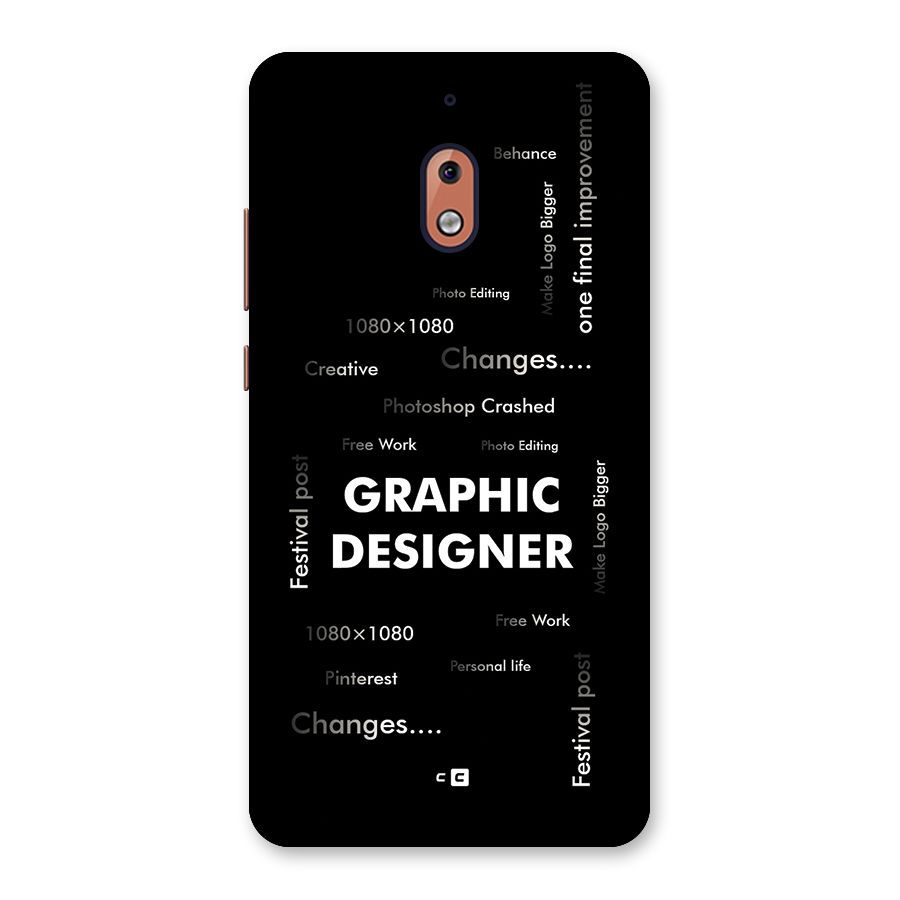 Graphic Designer Struggles Back Case for Nokia 2.1