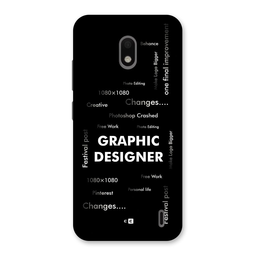 Graphic Designer Struggles Back Case for Nokia 2.2