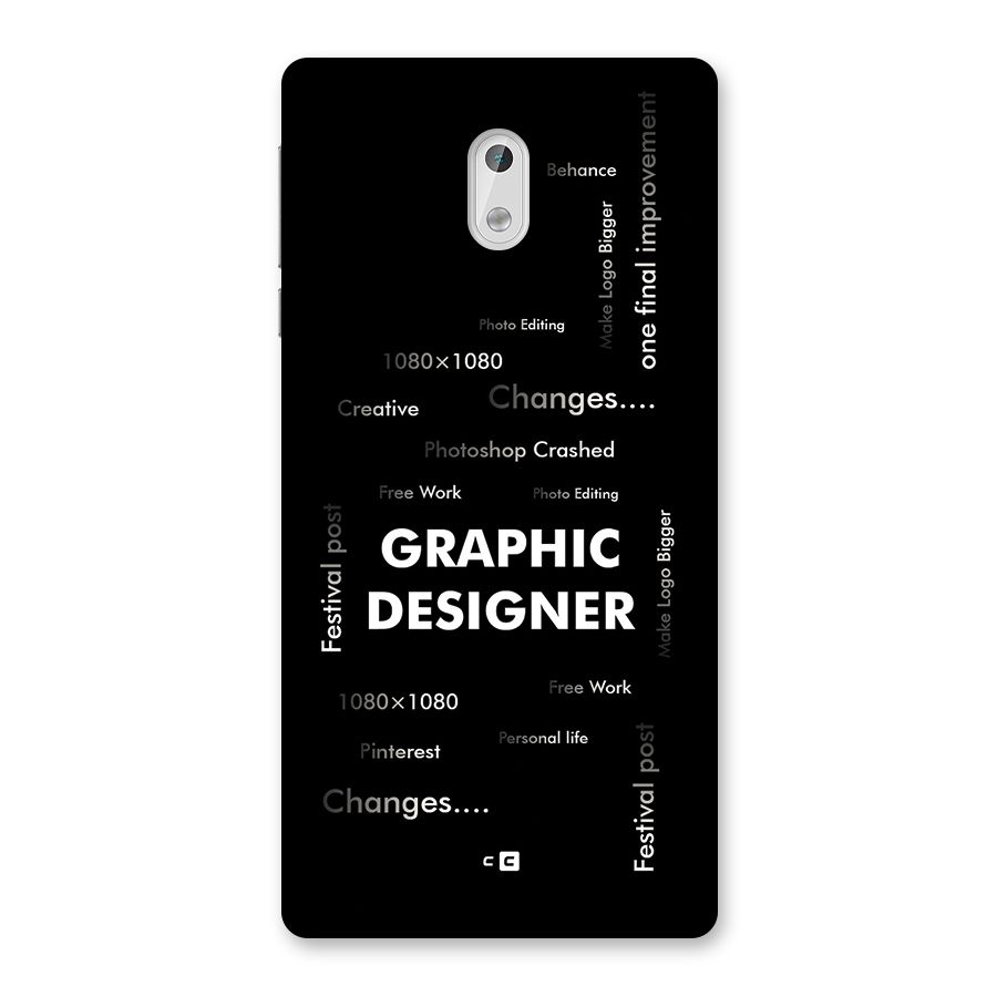 Graphic Designer Struggles Back Case for Nokia 3