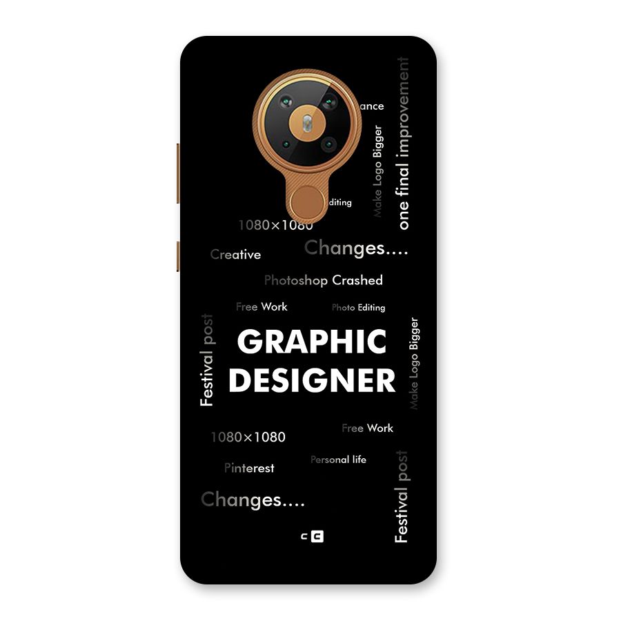 Graphic Designer Struggles Back Case for Nokia 5.3
