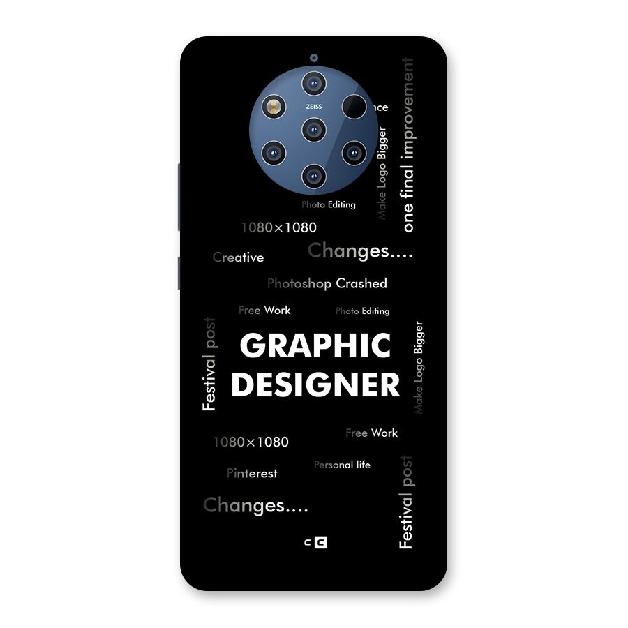 Graphic Designer Struggles Back Case for Nokia 9 PureView