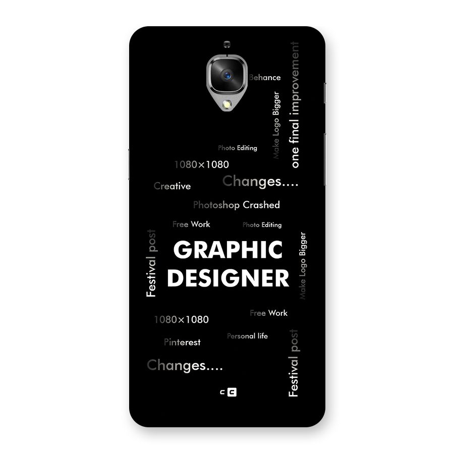 Graphic Designer Struggles Back Case for OnePlus 3T