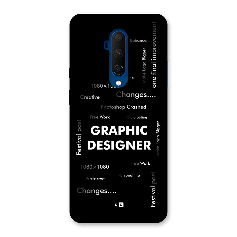 Graphic Designer Struggles Back Case for OnePlus 7T Pro