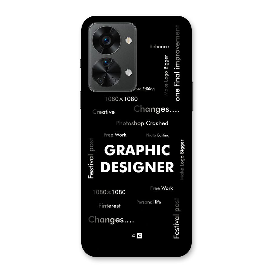 Graphic Designer Struggles Back Case for OnePlus Nord 2T