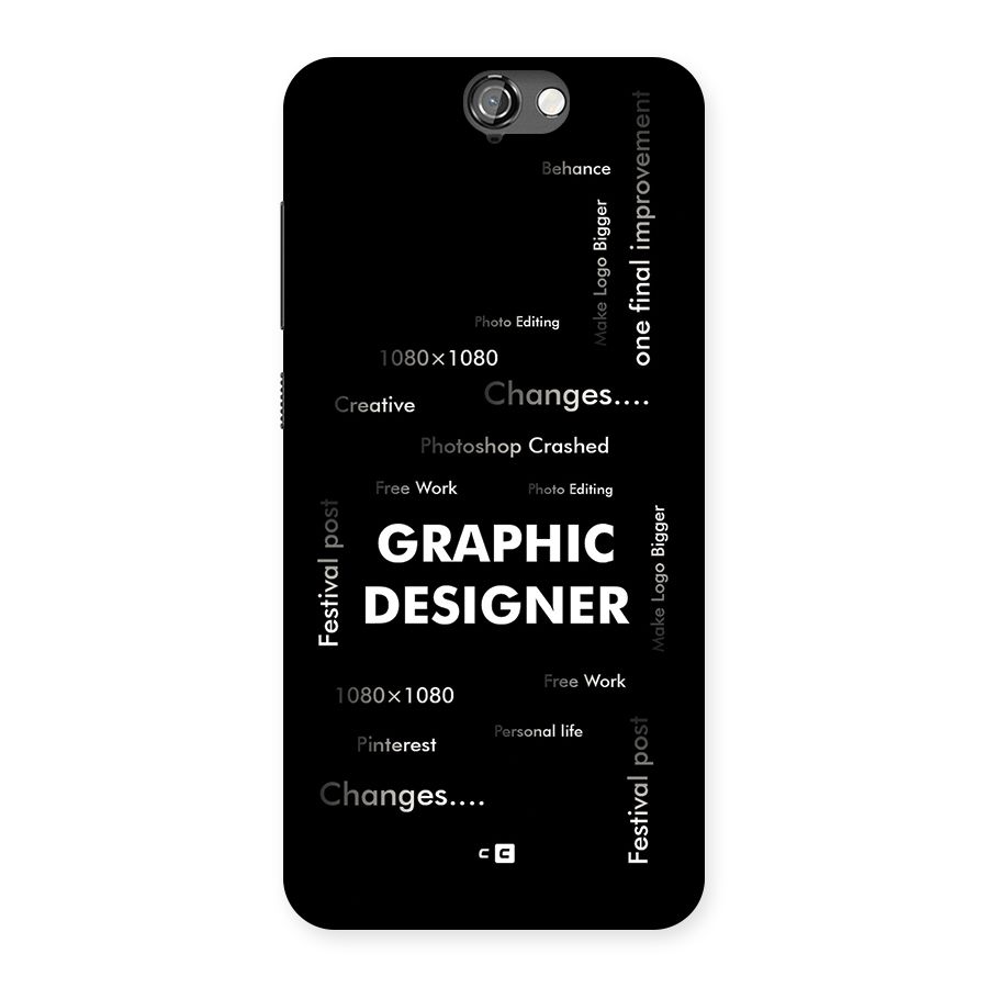 Graphic Designer Struggles Back Case for One A9
