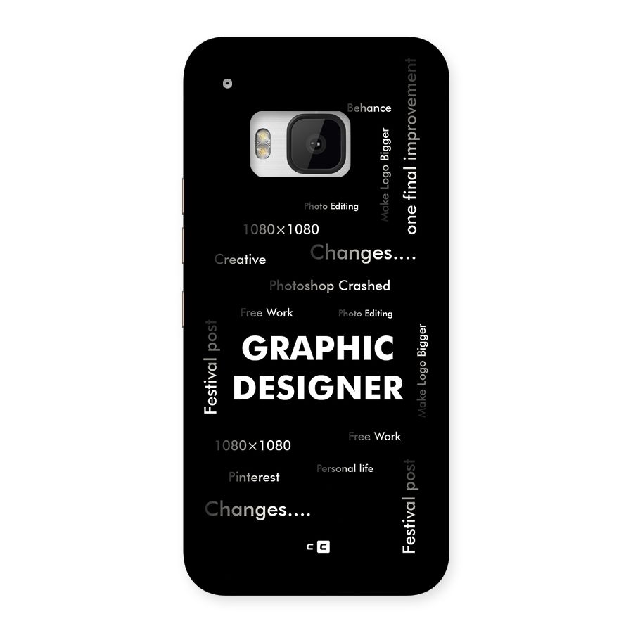 Graphic Designer Struggles Back Case for One M9