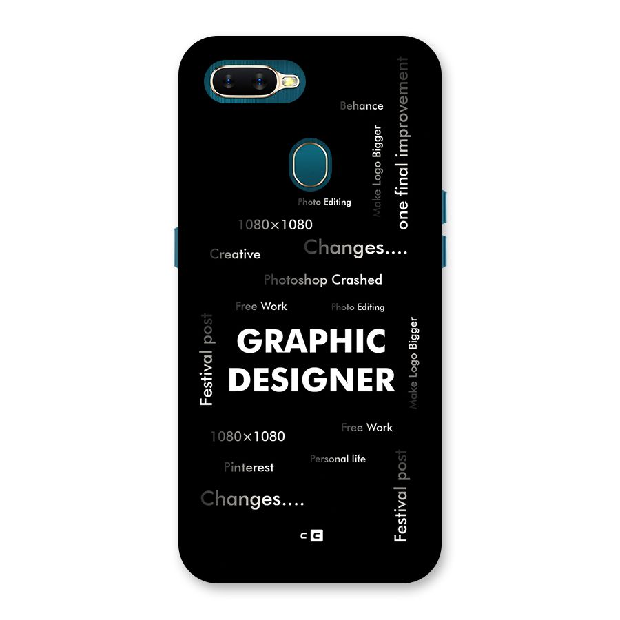 Graphic Designer Struggles Back Case for Oppo A12s