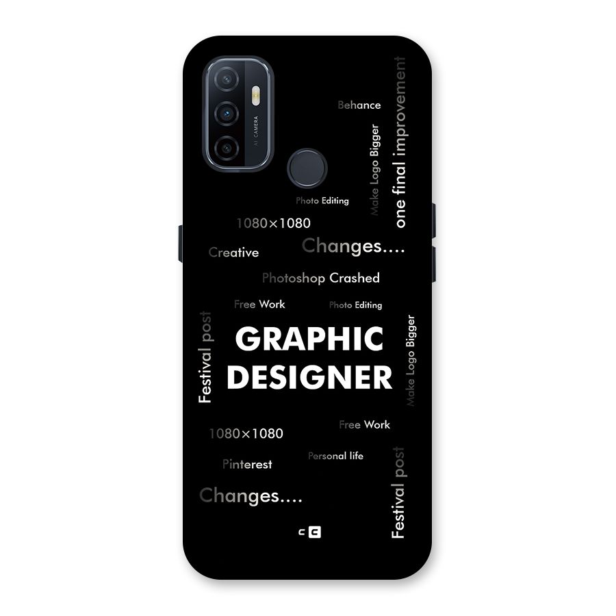 Graphic Designer Struggles Back Case for Oppo A33 (2020)