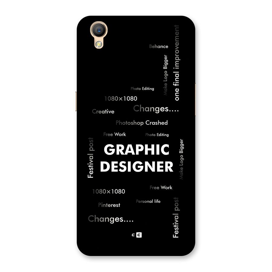 Graphic Designer Struggles Back Case for Oppo A37