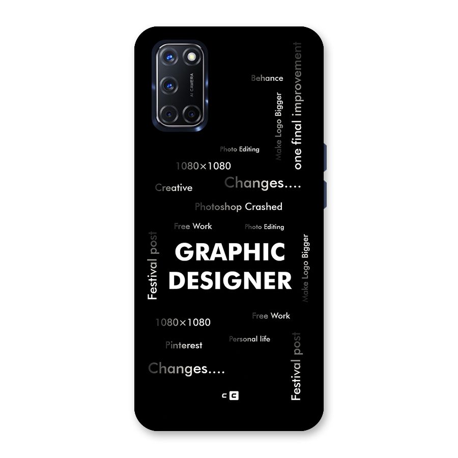 Graphic Designer Struggles Back Case for Oppo A52
