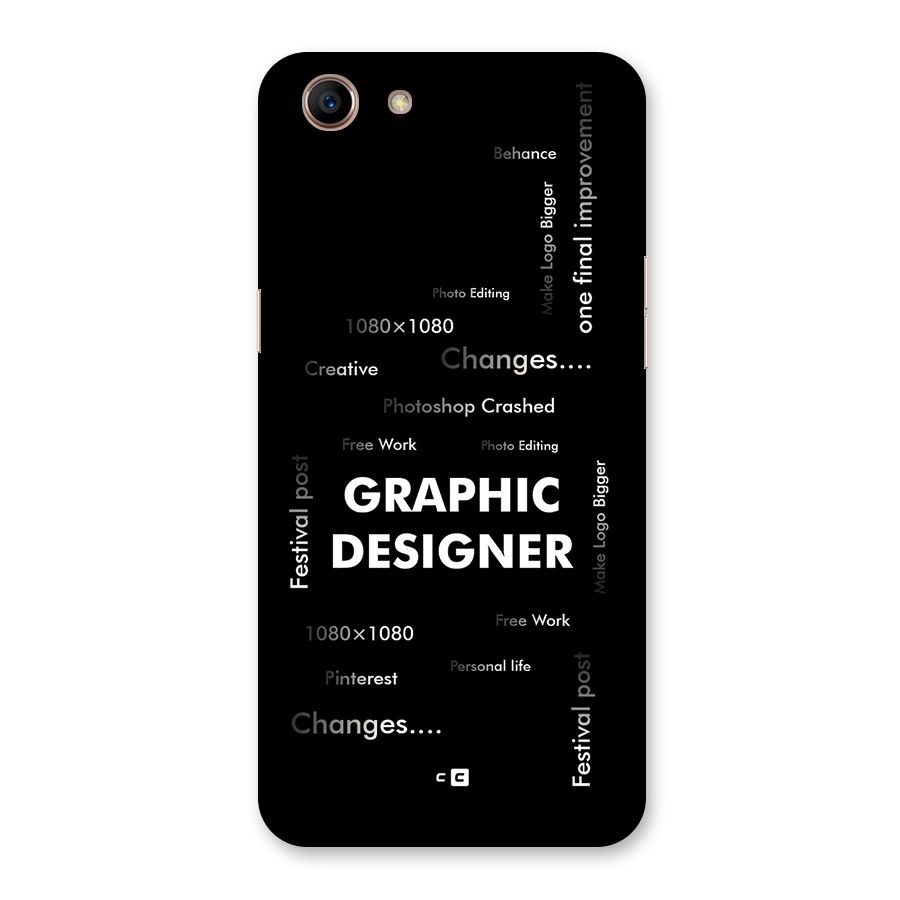 Graphic Designer Struggles Back Case for Oppo A83 (2018)
