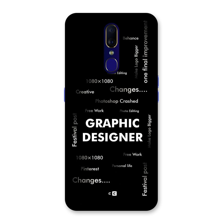 Graphic Designer Struggles Back Case for Oppo A9