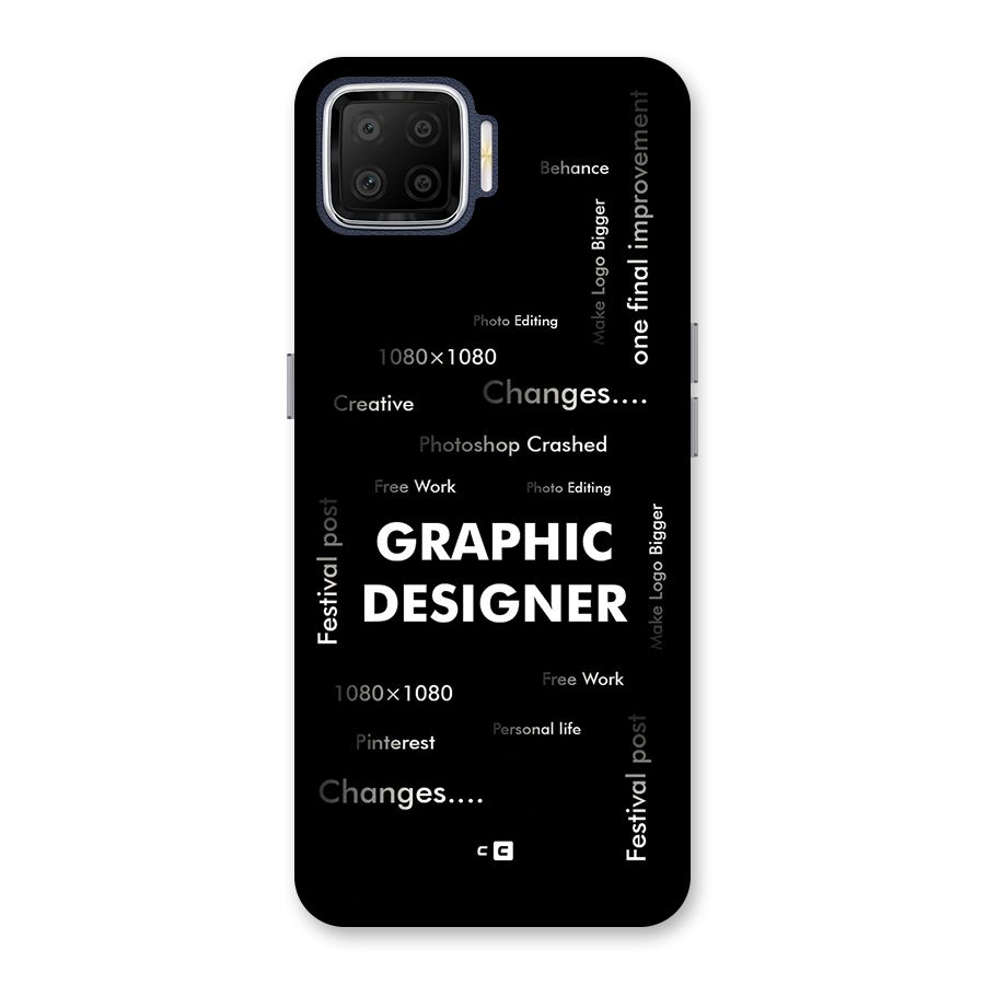 Graphic Designer Struggles Back Case for Oppo F17