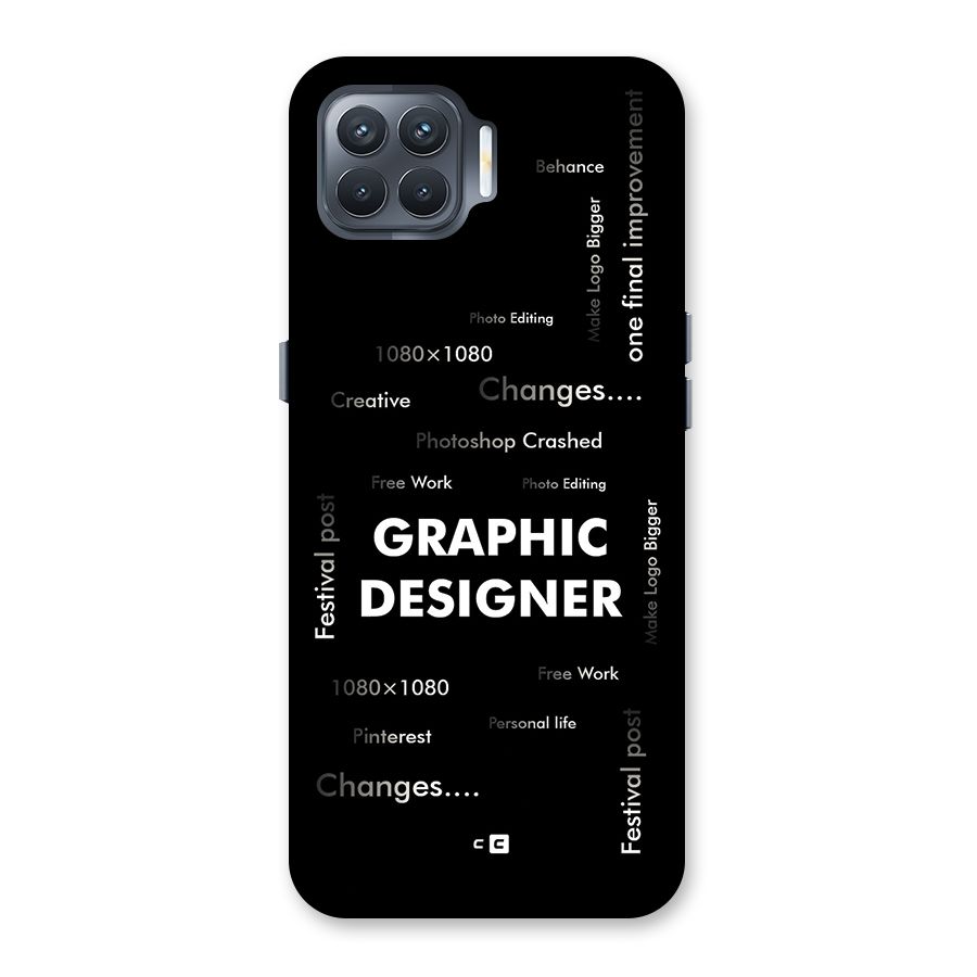 Graphic Designer Struggles Back Case for Oppo F17 Pro