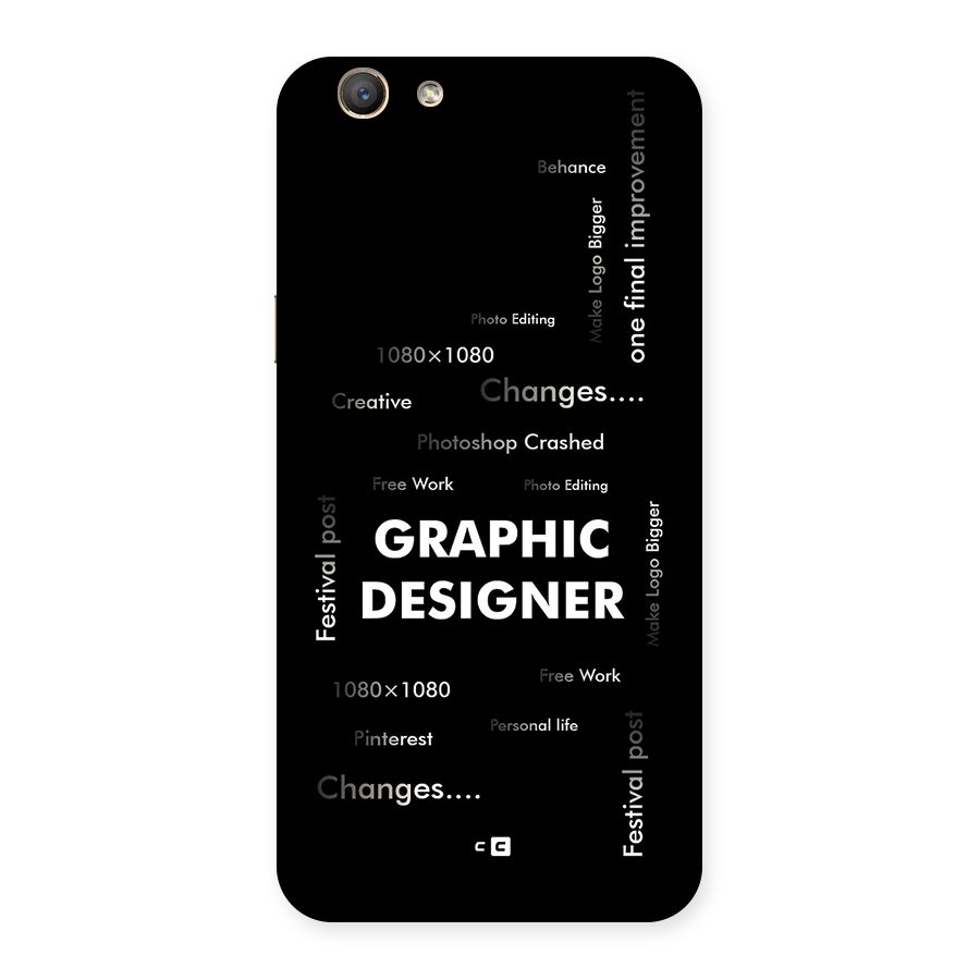Graphic Designer Struggles Back Case for Oppo F1s