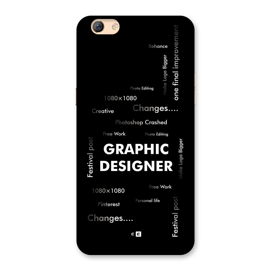 Graphic Designer Struggles Back Case for Oppo F3 Plus