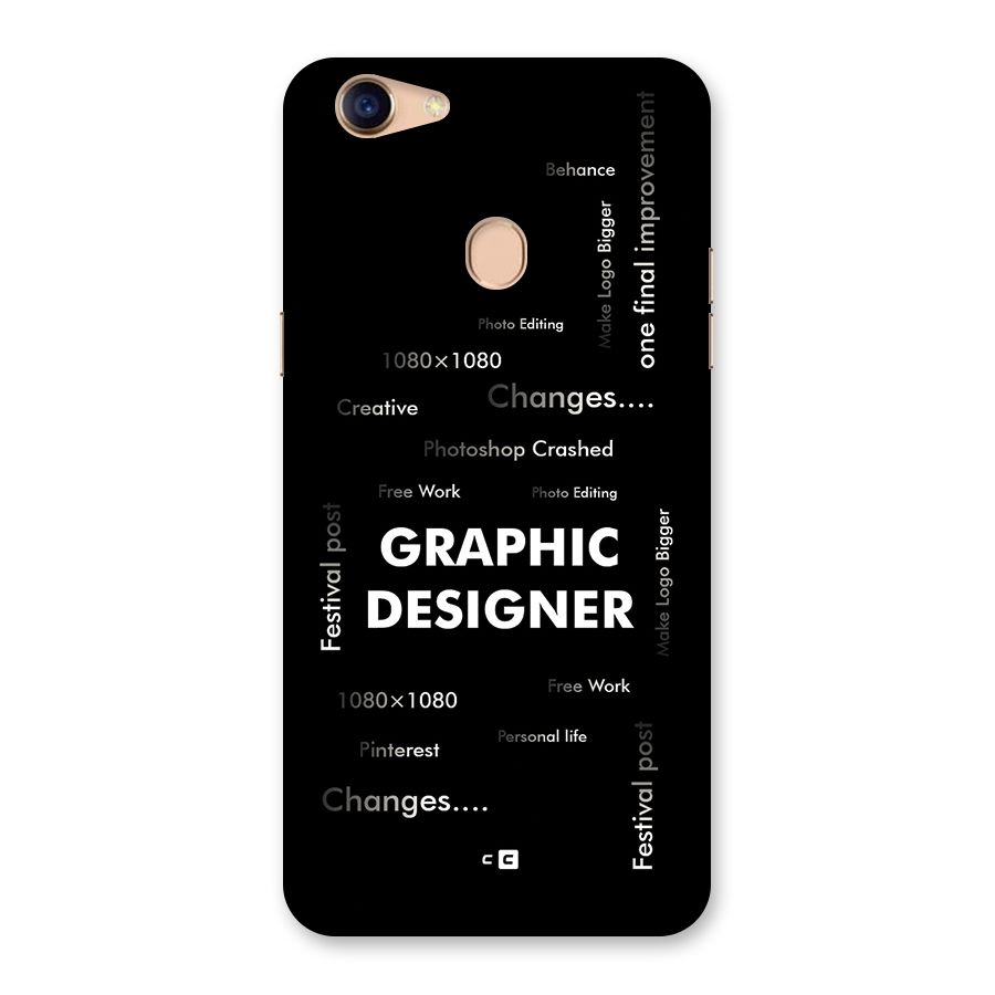 Graphic Designer Struggles Back Case for Oppo F5 Youth