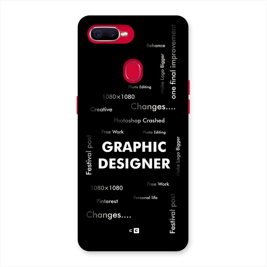 Graphic Designer Struggles Back Case for Oppo F9 Pro